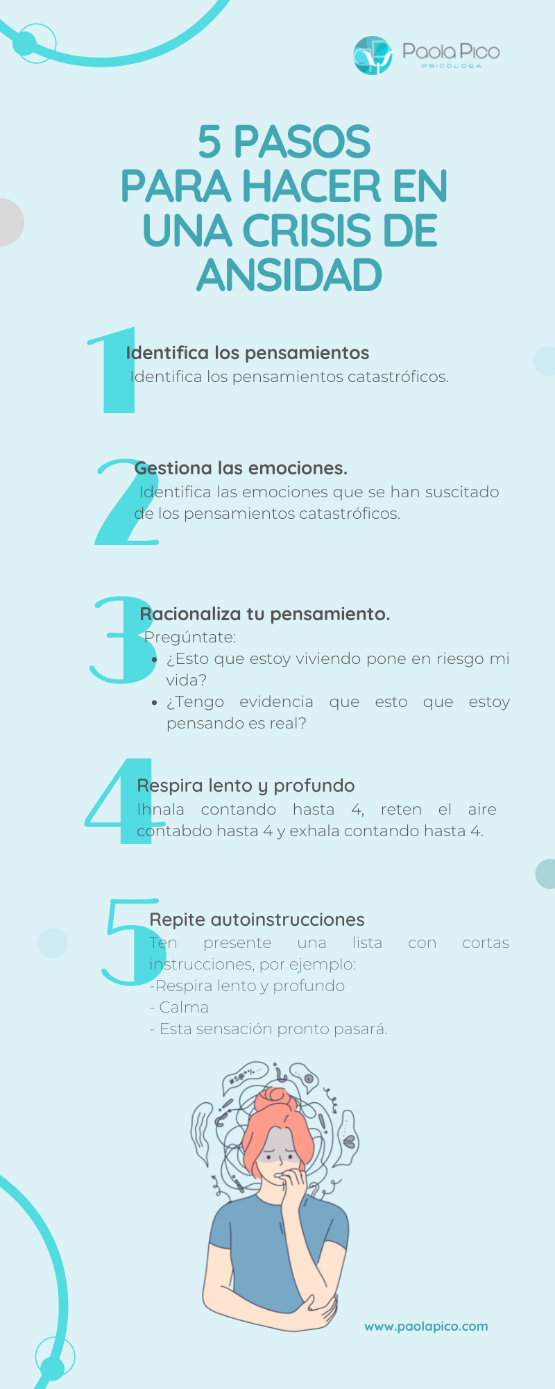 5 pasos reducir ansiedad