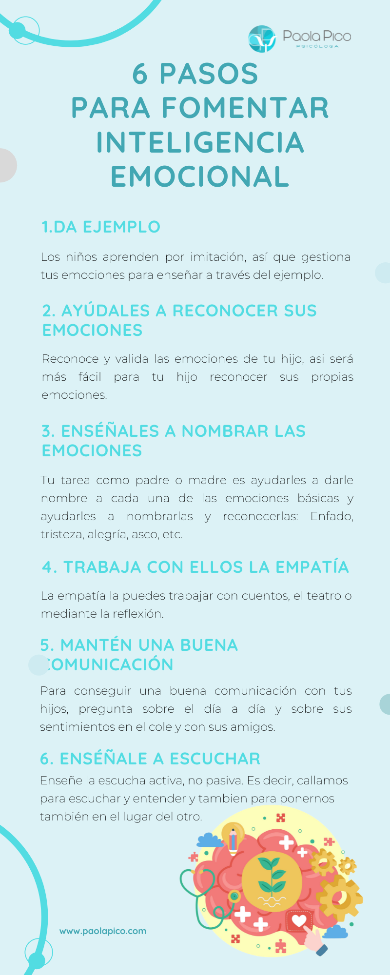 6 pasos para promover la inteligencia emocional en tus hijos
