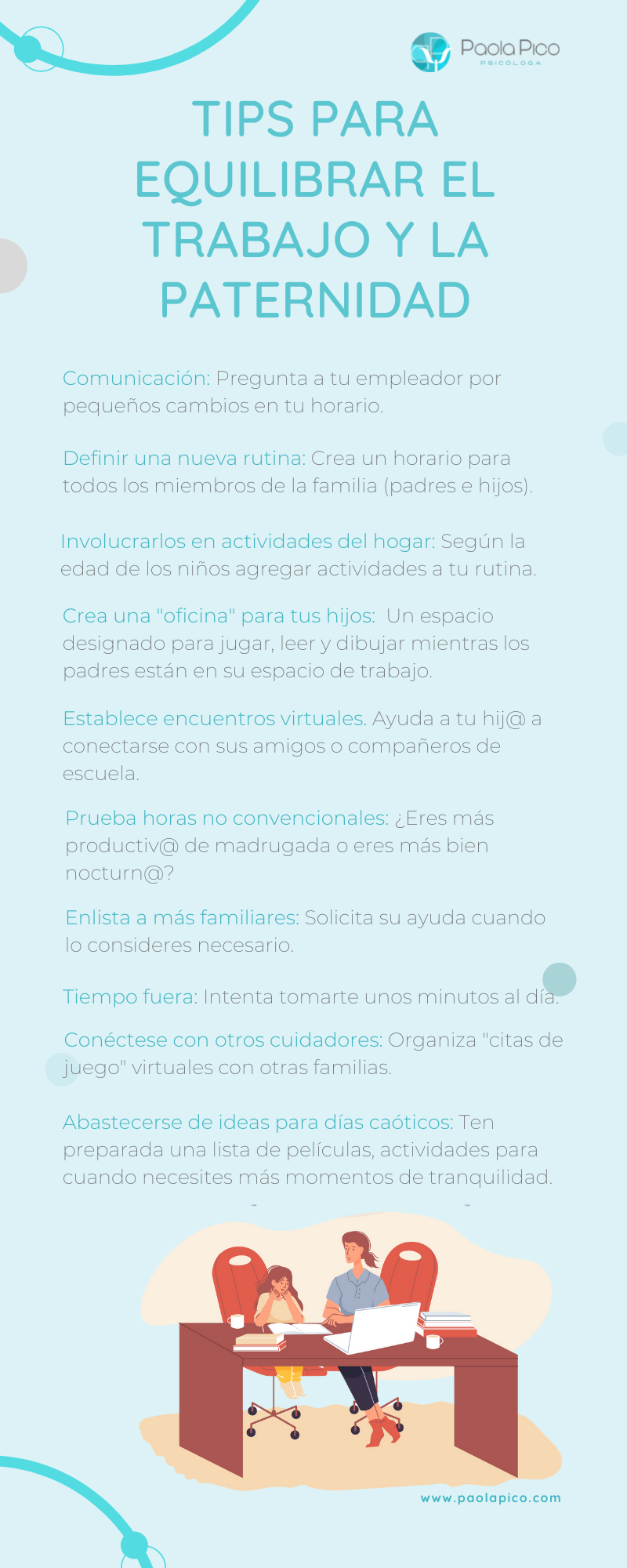 Equilibrar el trabajo y la paternidad en el confinamiento